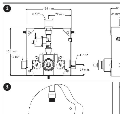 Installation dimensions