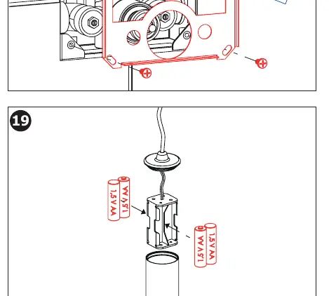 Battery installation steps