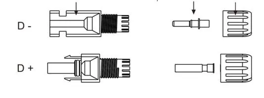 DC connector components