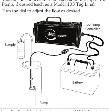 Wiring and setup diagram for the 12V Submersible Pump