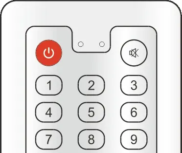Remote control button layout