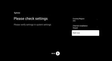 Channel installation menu