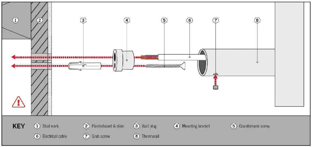 Concealed wiring installation diagram