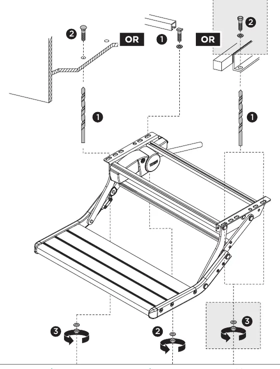 Mechanical installation steps
