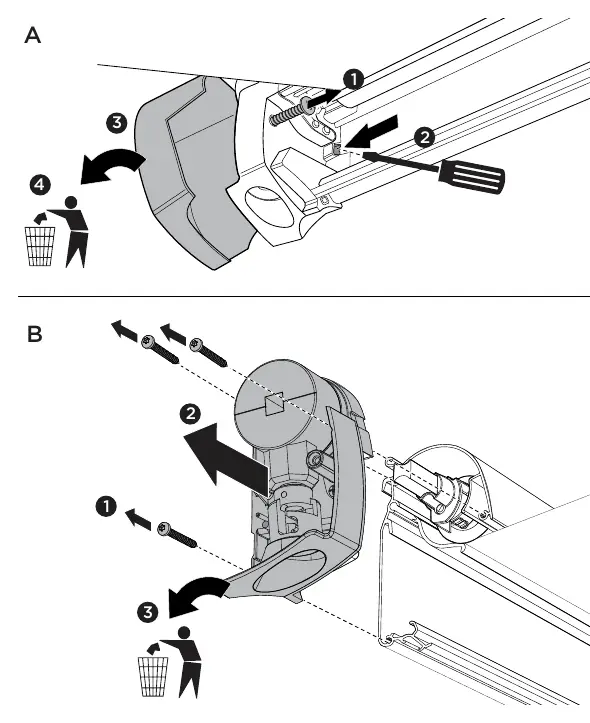 Installation steps for the motor kit