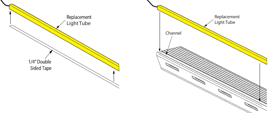 Light tube replacement procedure