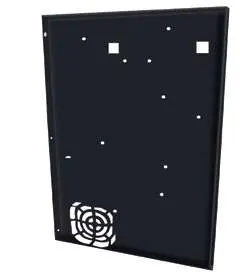 Exploded view diagram of the Truper CABA-140 battery charger components.