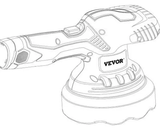 Vevor 12V Dual Action Polisher diagram