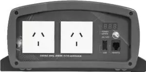Front panel features of the inverter