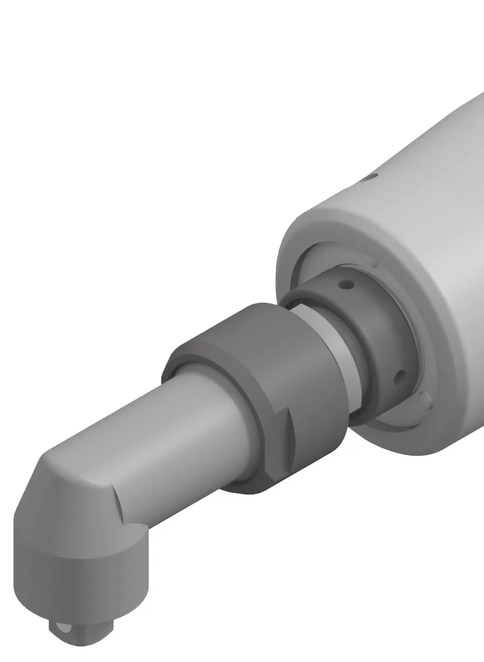 Mounting the angle head