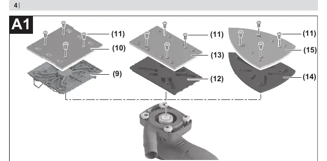 Base plate and sanding sheet assembly