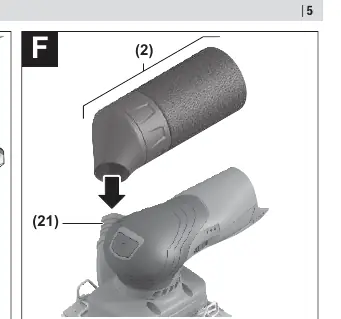 Dust bag attachment