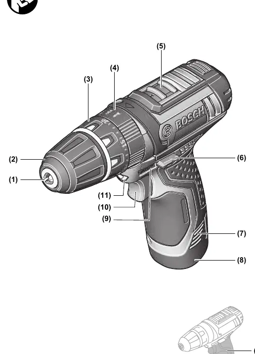 GSB 12V-15 components overview