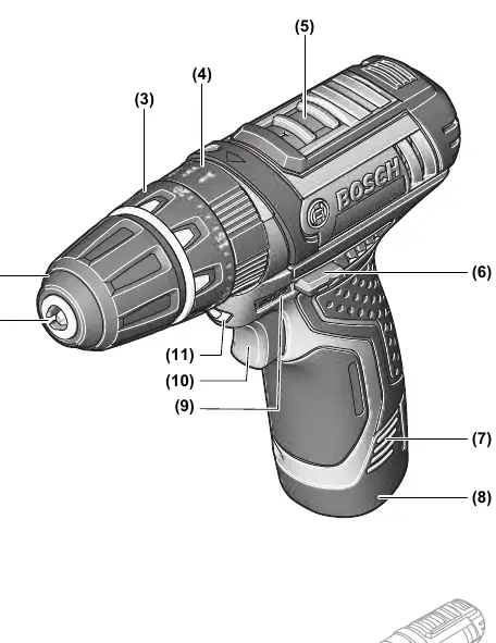 GSB 12V-15 component overview