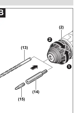 Tool change (Figure B)
