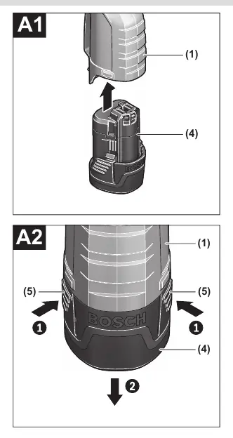 Inserting and removing the battery