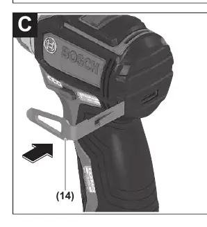 Belt clip installation (Figure C)