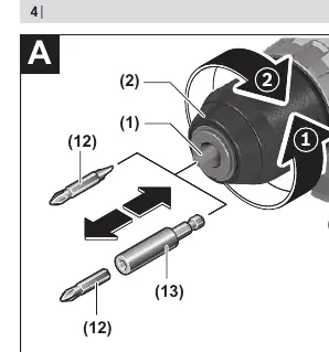 Changing the tool (Figure A)