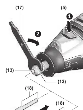 Tool change procedure (B)