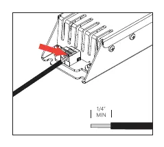 Wiring connection detail
