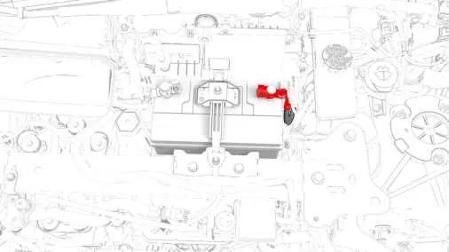 Disconnecting the 12V battery negative cable