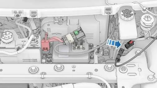 Connecting the electrical harness to the high voltage controller