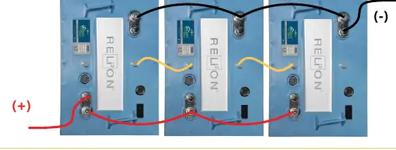 Parallel wiring diagram for InSight batteries