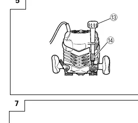 Depth adjustment using the quick adjustment lever