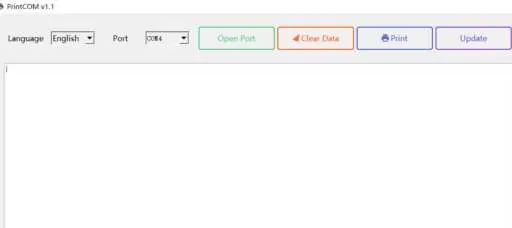 Print software interface