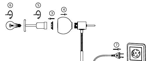 Step-by-step assembly sequence for the LOKI lamp