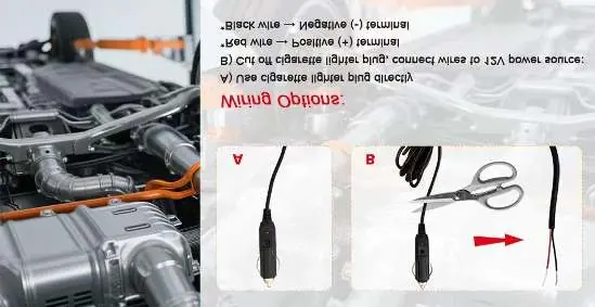 Wiring options A and B