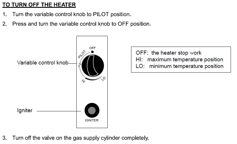 Variable control knob operation