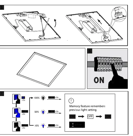 Operation and dimming control instructions.