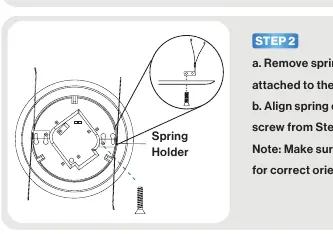 Attaching spring clips to the fixture.