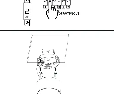 Mounting the ceiling bracket