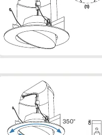 Step 6: Adjusting gimbal position (350° rotation, 45° tilt).
