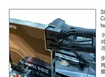 Connecting power and Mini-DisplayPort cables
