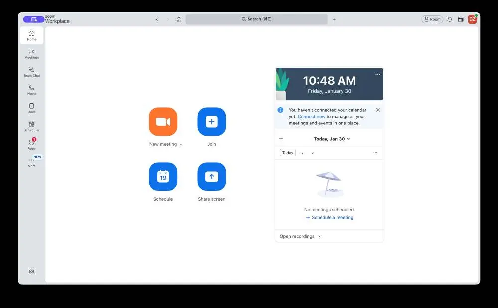 Accessing the app via the Zoom meeting toolbar