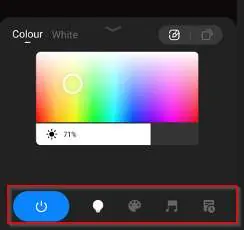 App menu options