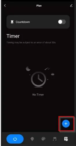Timer setup