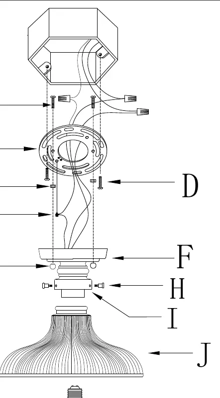 Exploded view of the fixture assembly and parts identification.