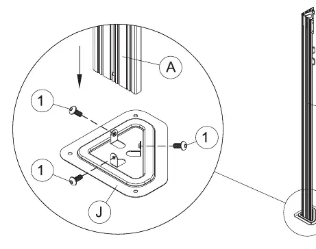 Step 1: Frame and corner assembly