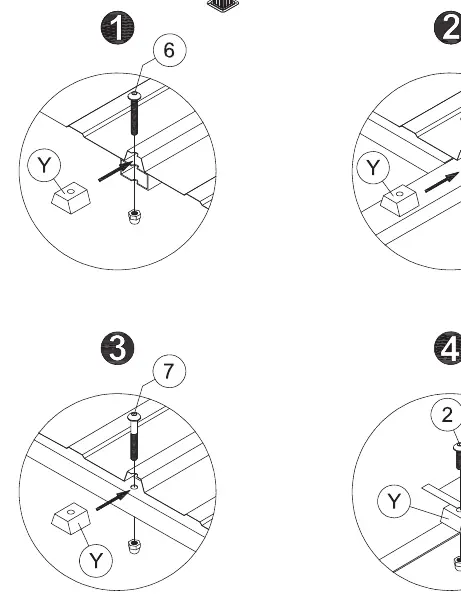 Securing roof panels with plugs