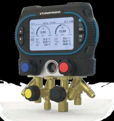 Digital refrigerant manifold