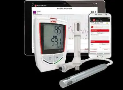 Kistock data logger with mobile app integration