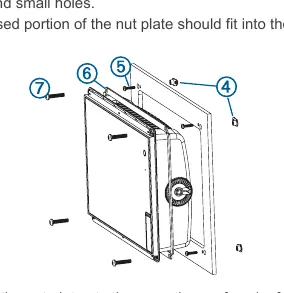 Flush mount installation diagram