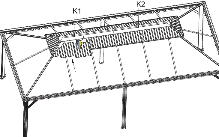 Step 24: Roof panel installation tip
