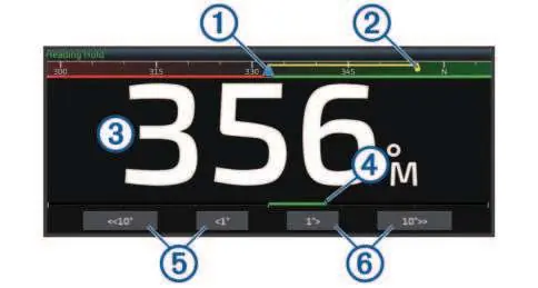 Autopilot screen interface components.