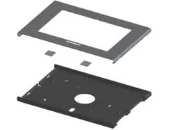Exploded view of the PTS 12XX enclosure components