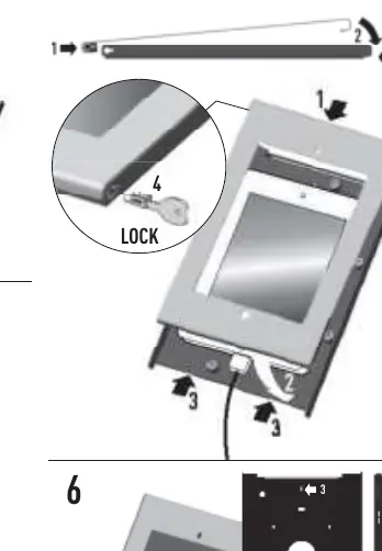 Tablet placement into the enclosure